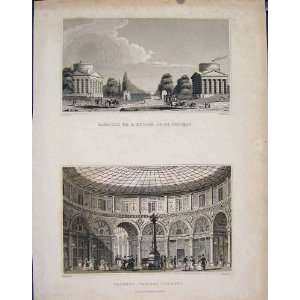  Neuilly Rotonde Colbert France Fine Art Old Print C1852 