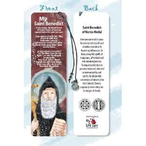 Saint Benedict of Nursia Medal Bookmark