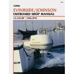  B734 Evinrude/Johnson 1.5 125 HP Outboards, 1956 1972 