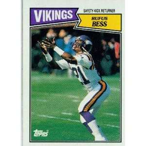  1987 Topps #212 Rufus Bess   Minnesota Vikings (Football 