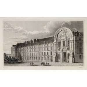 1831 Hotel Invalides Facade Principale Paris Engraving 