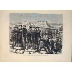  Sailors Evacuation Fort Montrouge France Print 1871