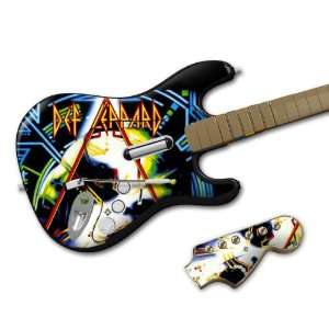   Rock Band Wireless Guitar  Def Leppard  Hysteria Skin Toys & Games