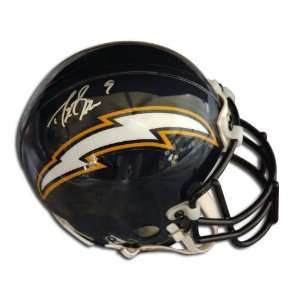  Drew Brees Hand Signed Chargers Authentic Mini Helmet 