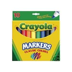  Crayola Broad Line Markers, Classic Colors   10 Count 