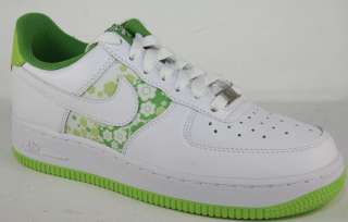 NIKE AIR FORCE 1 07 Womens White Green Shoes Size 9.5  