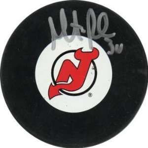  Martin Brodeur Autographed Puck   Autographed NHL Pucks 