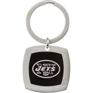  Stainless Steel New York Jets Logo Keychain: Sports 