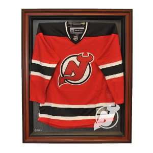 Cabinet Style Jersey Display, Brown: Sports & Outdoors