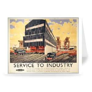 Service to industry   Ore discharging plan   Greeting Card (Pack of 