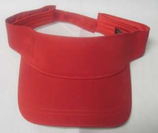 NWT NEW LOT OF 24 BASEBALL GOLF VISOR CAPS HATS RED  