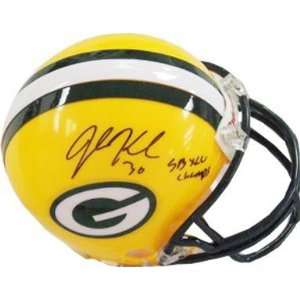  John Kuhn Signed Packers Mini Helmet   SB XLV Champs 