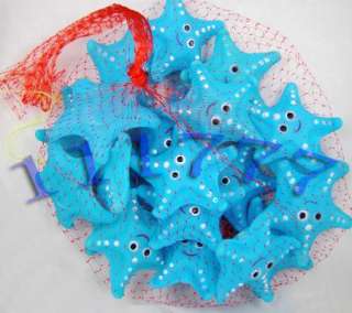 baby bath toy lot of 20pcs set blue starfish  