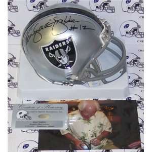 Ken Stabler Autographed/Hand Signed Oakland Raiders Mini Helmet 