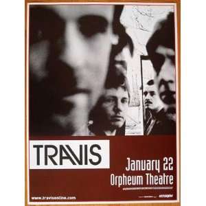  Travis Vancouver Original Concert Poster 2004