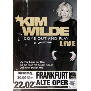  Kim Wilde   Come Out And Play 2011   CONCERT   POSTER from 