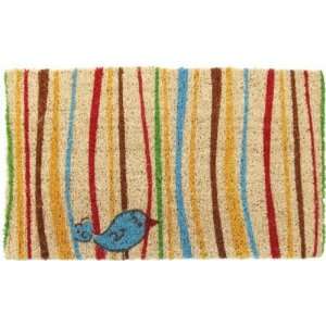  Little Groovy Bird Coir Doormat Patio, Lawn & Garden