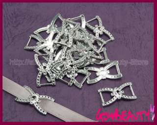 acrylic cross style ribbon buckle sliders scrap book material s22