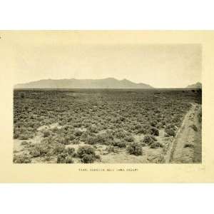 : 1912 Print Great Salt Lake Desert Utah Trail Silver Island Mountain 