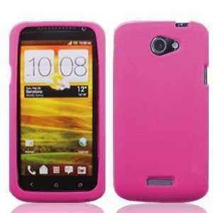  For T Mobil HTC One S Ville Accessory   Pink Silicon Skin 