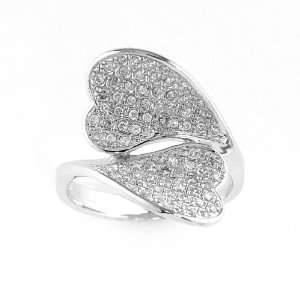  Sterling Silver High Quality Micro Pave Shimmering Cubic Zirconia 