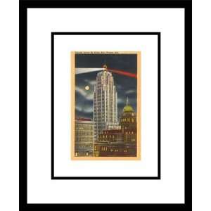  Night, Lincoln Tower, Ft.Wayne, Indiana, Framed Print by 