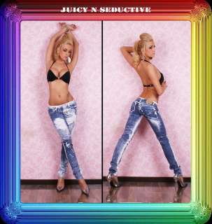 Sexy Skinny Tie Dye Jeans DESTROYED♥ waist 24/26/28/30/32  