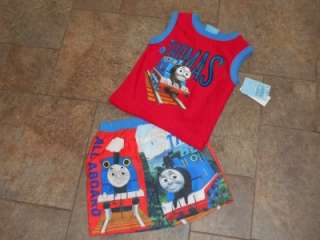 NWT Thomas The Tank Engine Train 2Pc Outfit 2T 3T 4T 5T  