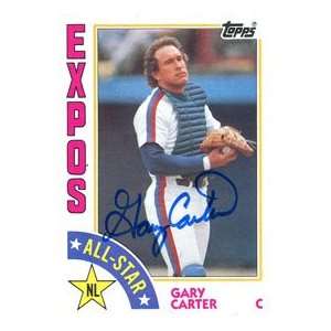  Gary Carter Autographed 1984 Topps Card