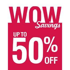  Wow Savings Red Sign