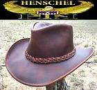   Henschel NEW U Shape It Raging Bull Leather Western Cowboy Hat XXL