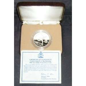   Bahamas 1984 $10 Proof Silver Coin XXIII OLYMPIAD 