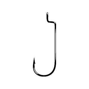 Gamakatsu Fish Tackle Worm Hook Offst Round Bend Black Size 3/0 5 Pack
