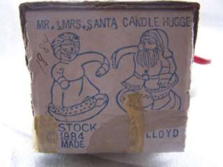 House of Lloyd Mr & Mrs Santa Candle Huggers 1984  