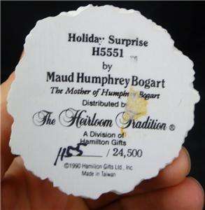 YOU ARE BIDDING ON A BEAUTIFUL MAUD HUMPHREY BOGART HOLIDAY SURPRISE 