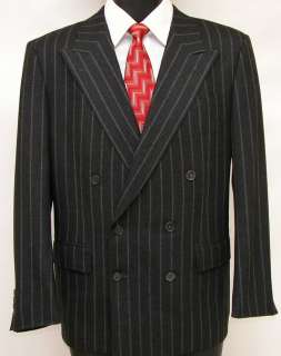 Huntsman & Sons Fits 36 38 Short Wool Cashmere Suit Savile Row Black 