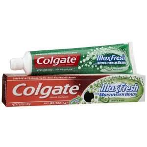 Colgate Max Fresh Minty Wave Toothpaste with Mouthwash Beads  6 oz 