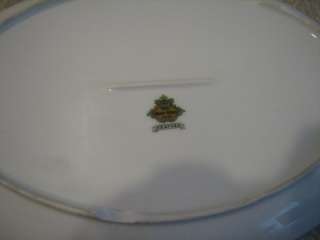 Meito Fine China Heather Oval Serving Platter W/ Spoon  