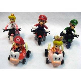 Mario Bro Mini Mario Kart Bikes & Cars Figure Set