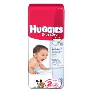  Huggies Snug & Dry Diapers, Size 2   42 ct: Baby