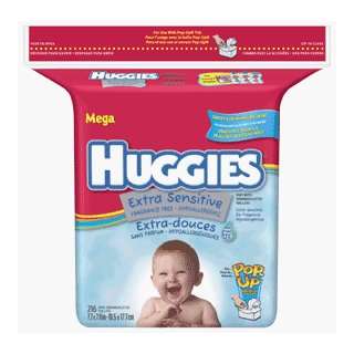  Huggies Extra Sensitive Baby Wipes   208 each: Health 