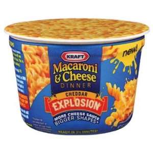 Kraft Macaroni & Cheese Dinner Cheddar Explosion Microwave Cup 2.05 oz 