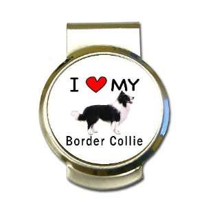 I Love My Border Collie Money Clip: Office Products