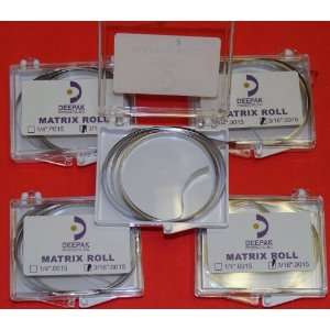  Dental Band Matrix Roll Metal 3/16.0015 Kit / 5 Rolls 