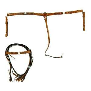  #102 MATCHING HEADSTALL AND BREAST COLLARACC 102 LY