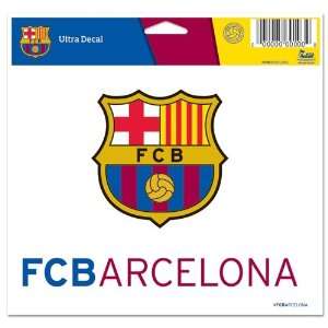  FC BARCELONA SOCCER OFFICIAL LOGO 4X6 WINDOW CLING DECAL 