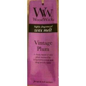   Wood Wick Highly Fragranced Wax Melt   Vintage Plum 