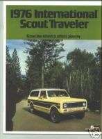 1976 IH Scout Traveler Sales Catalog  