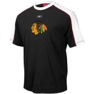  Men`s Chicago Blackhawks Touchback S/S Laser Crew T shirt 