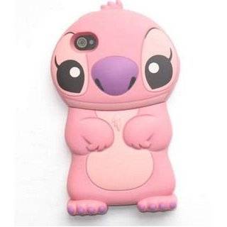   3d Stitch Movable Ear Flip Hard Case Cover for Iphone 4/4s Xmas Gift